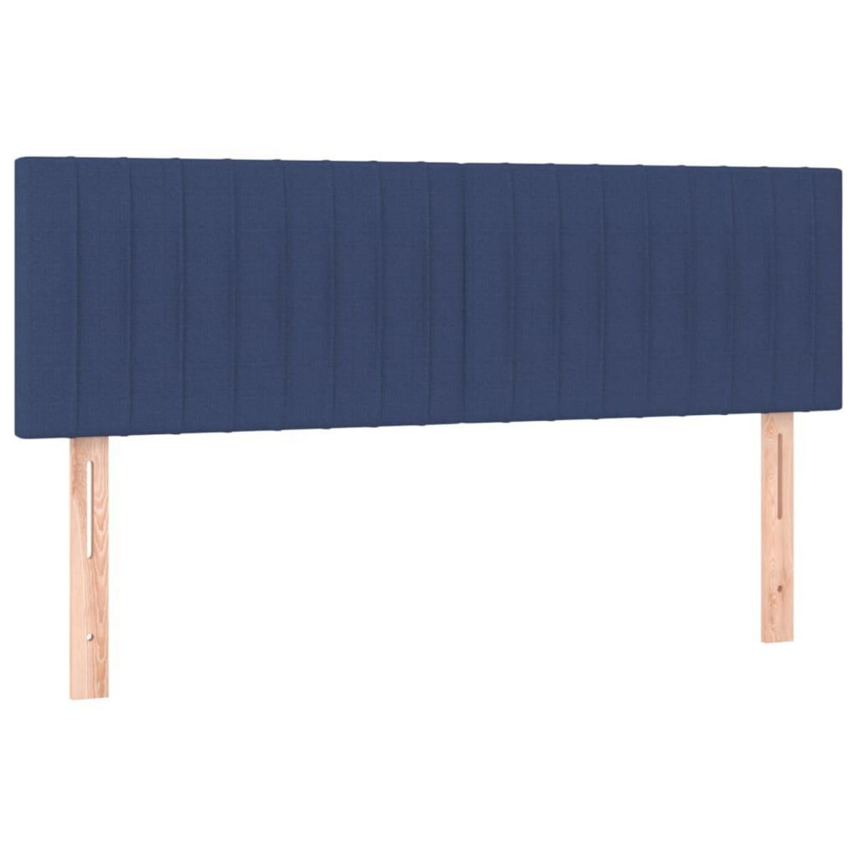 VIDAXL Tetes de lit 2 pcs Bleu 72x5x78/88 cm Tissu