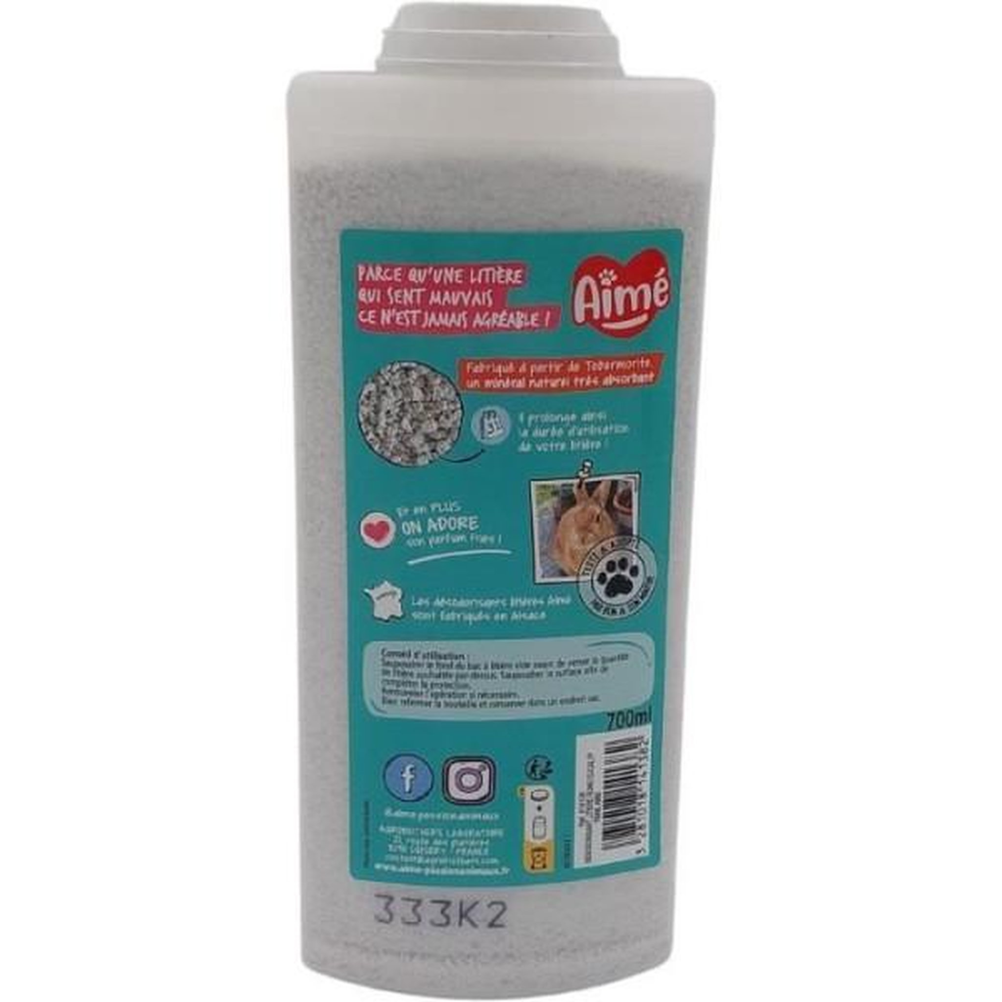 Voir la diapositive 2 : MARKET24 Hygiene rongeur - aime - désodorisant litiere - eucalyptus - 700 ml - 100% naturel