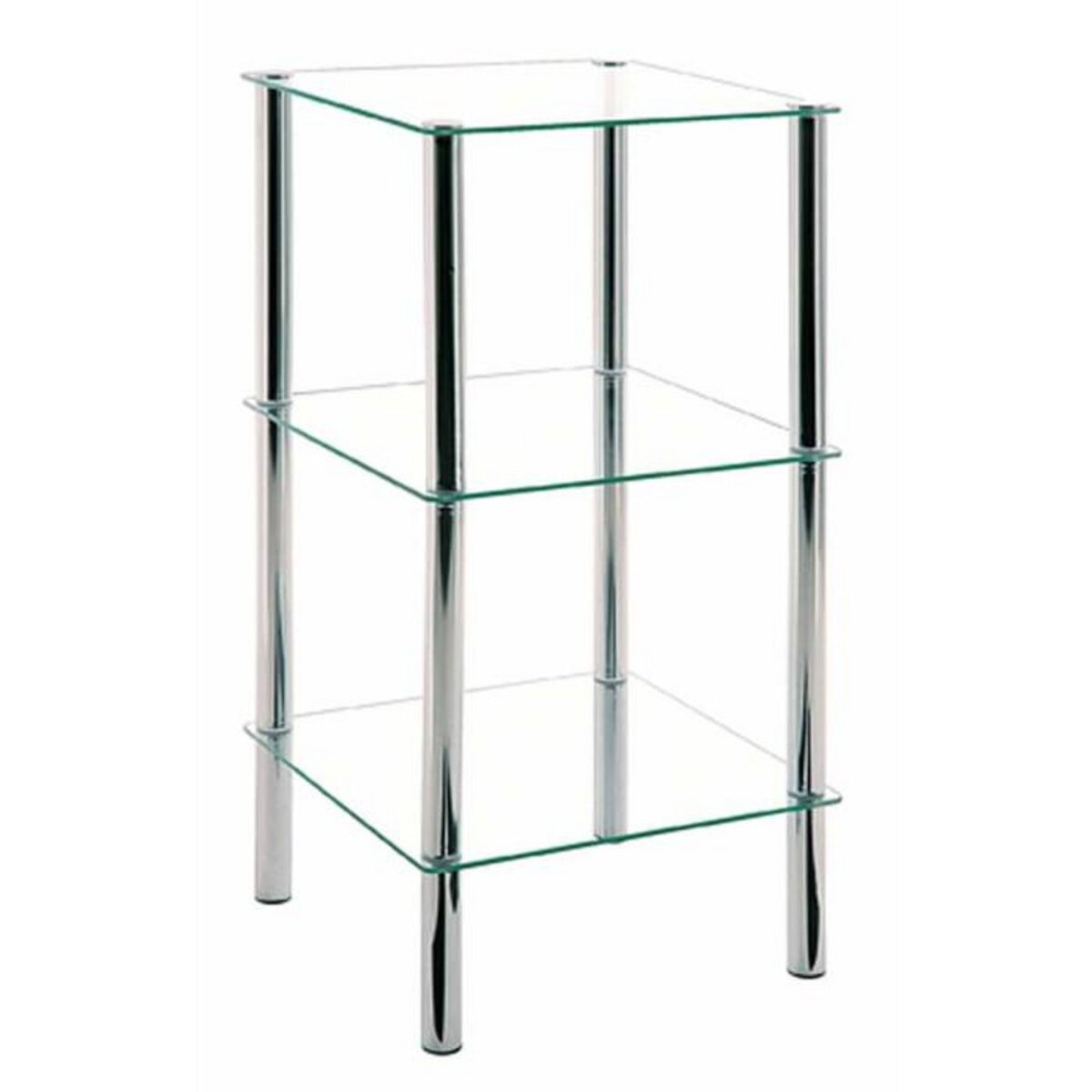 Paris Prix Étagère 3 Niveaux Carrée  Eliot  77cm Transparent