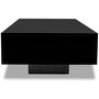 Voir la diapositive 3 : VIDAXL Table basse noir brillant