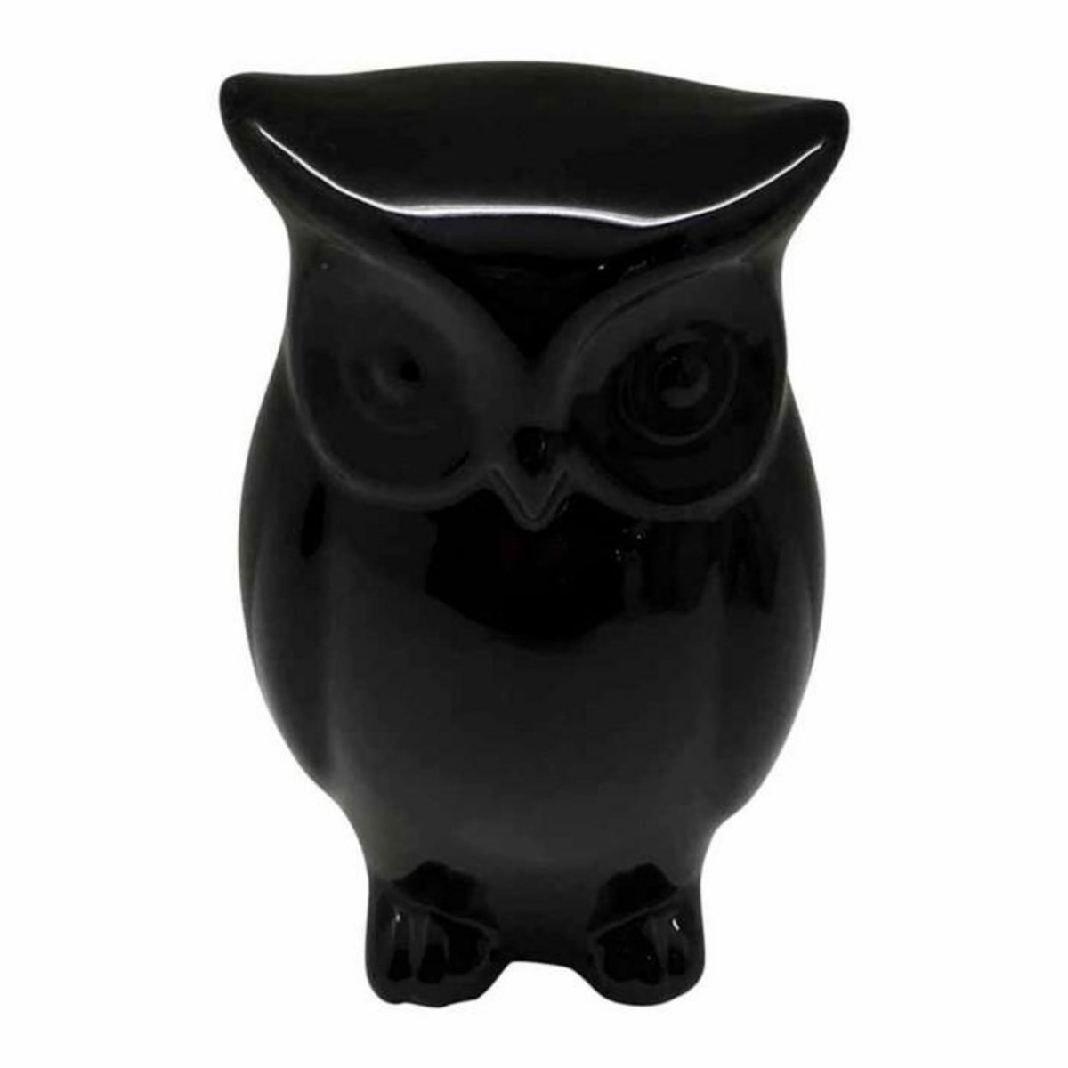 Paris Prix Statue Déco en Céramique  Jolie Chouette  15cm Noir