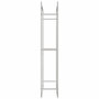 Voir la diapositive 5 : VIDAXL Portant de bois de chauffage 80x28x154 cm acier inoxydable