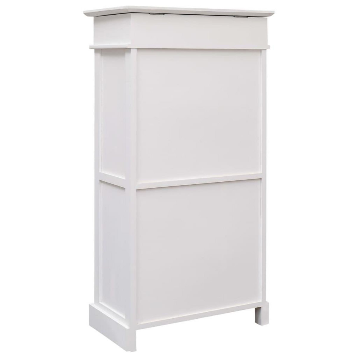 VIDAXL Armoire a chaussures Blanc 50 x 28 x 98 cm Bois de Paulownia