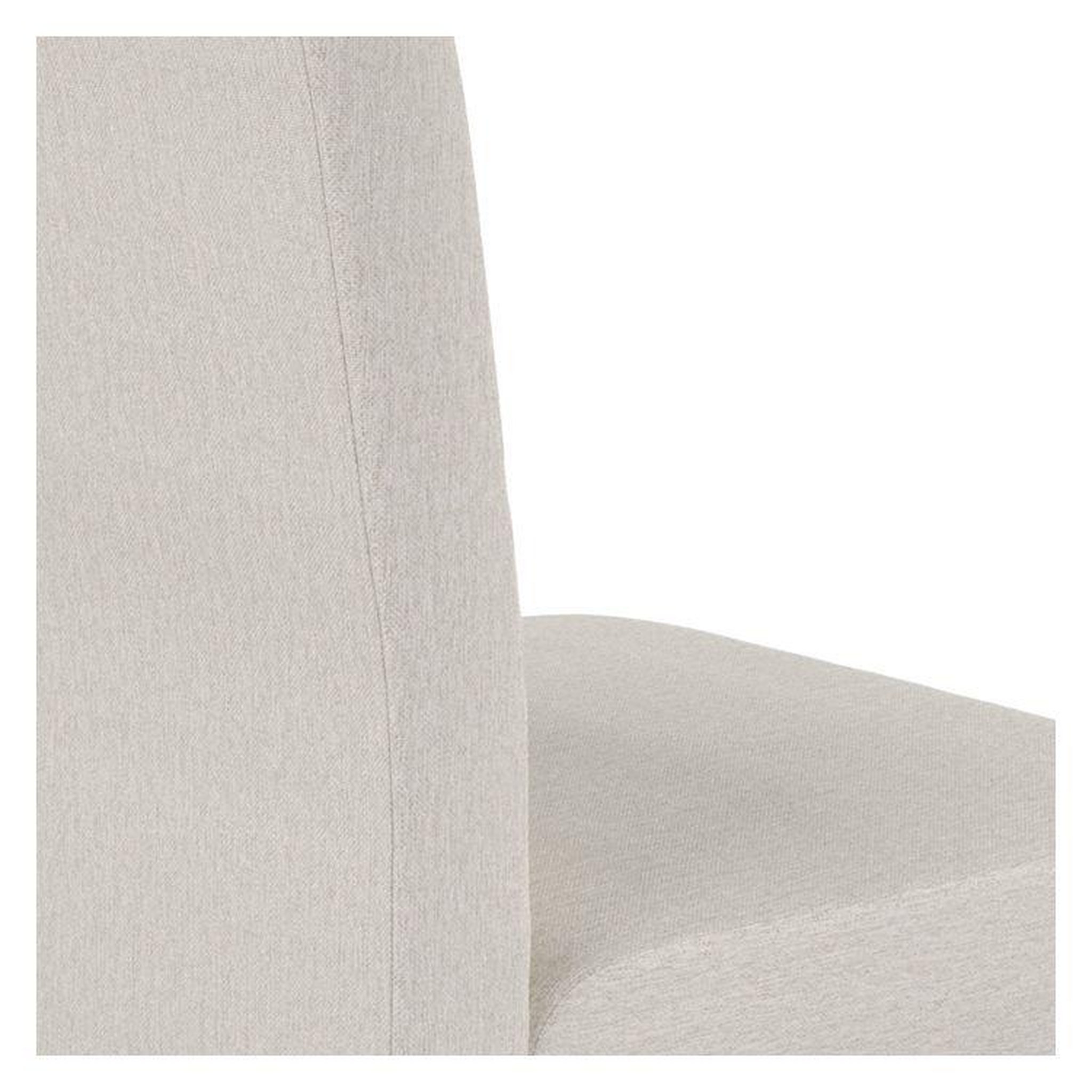 Voir la diapositive 6 : Rendez vous déco Lot de 2 chaises en tissu gris foncé et pieds en bois d'hévéa - Havane
