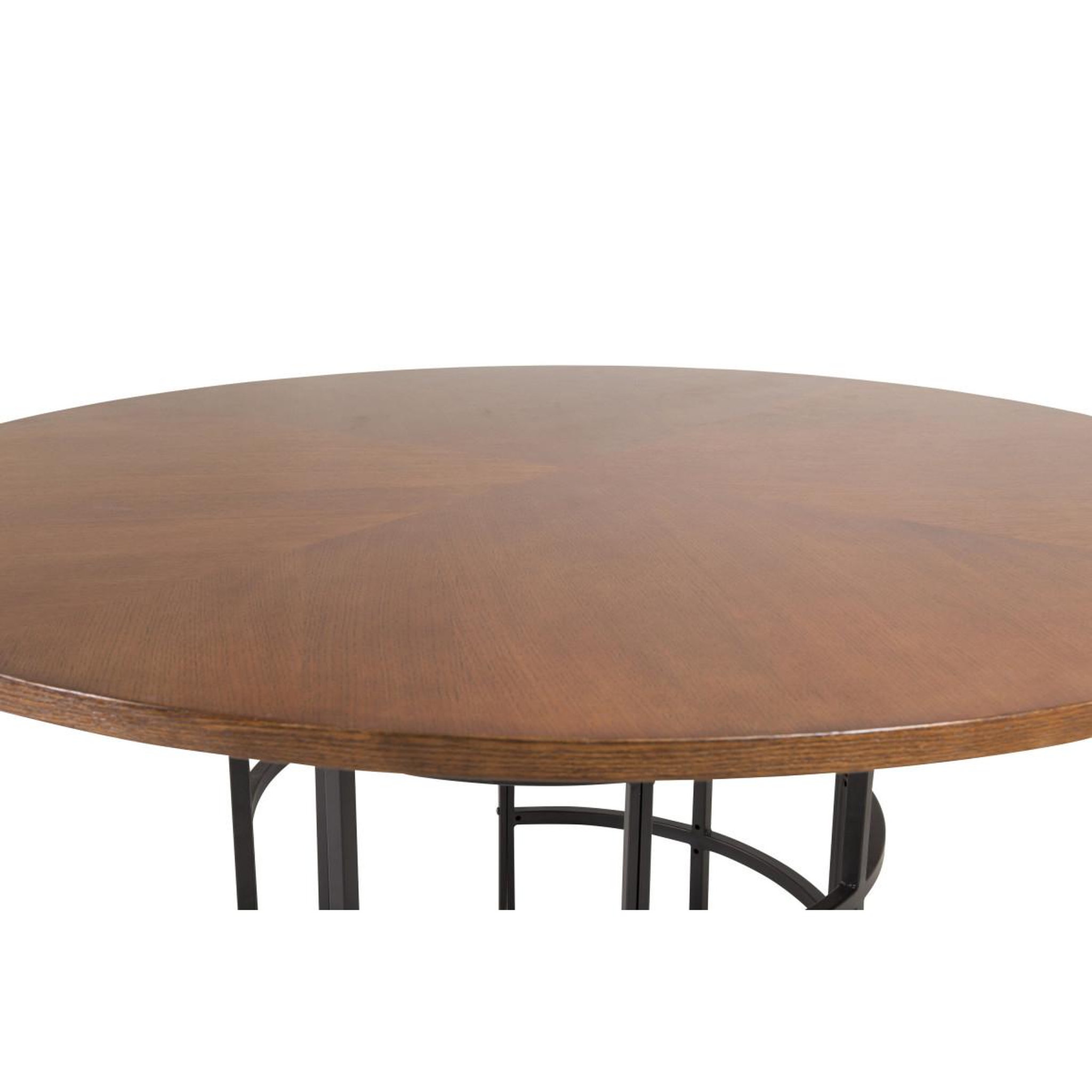 Voir la diapositive 3 : Paris Prix Table à manger ronde  copenhagen  140cm marron