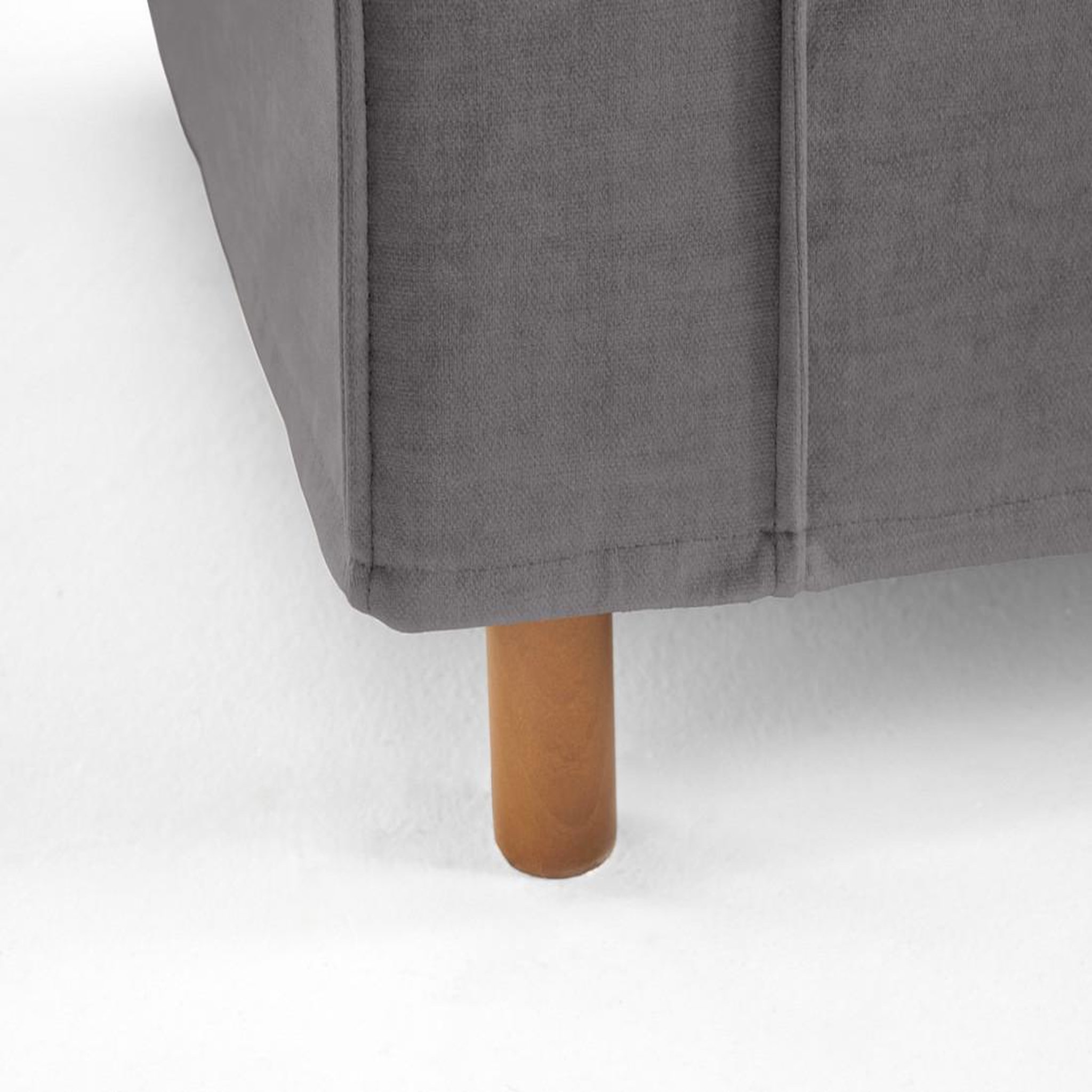 Voir la diapositive 2 : LISA DESIGN Jake - canapé déhoussable d'angle droit 5 places en velours