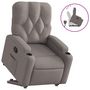 Voir la diapositive 2 : VIDAXL Fauteuil inclinable taupe tissu