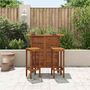 Voir la diapositive 3 : VIDAXL Table de bar 110 x 50 x 105 cm Bois d'acacia massif