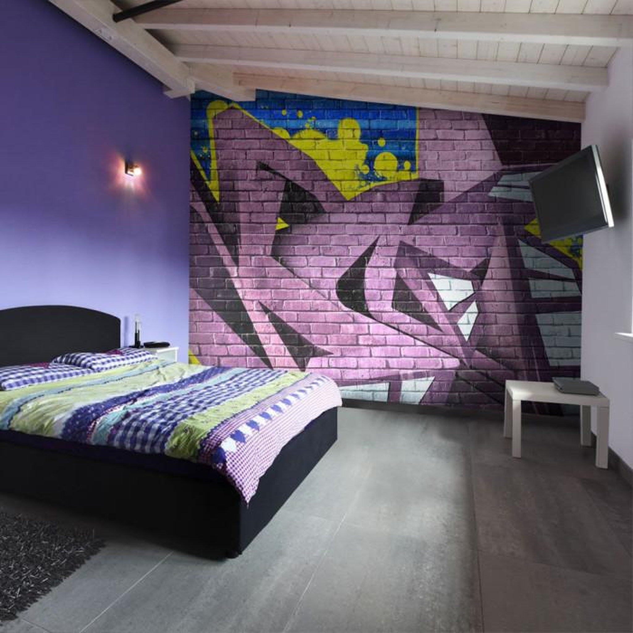 Paris Prix Papier Peint  Street Art Graffiti II. Coloris disponibles : Multicolore
