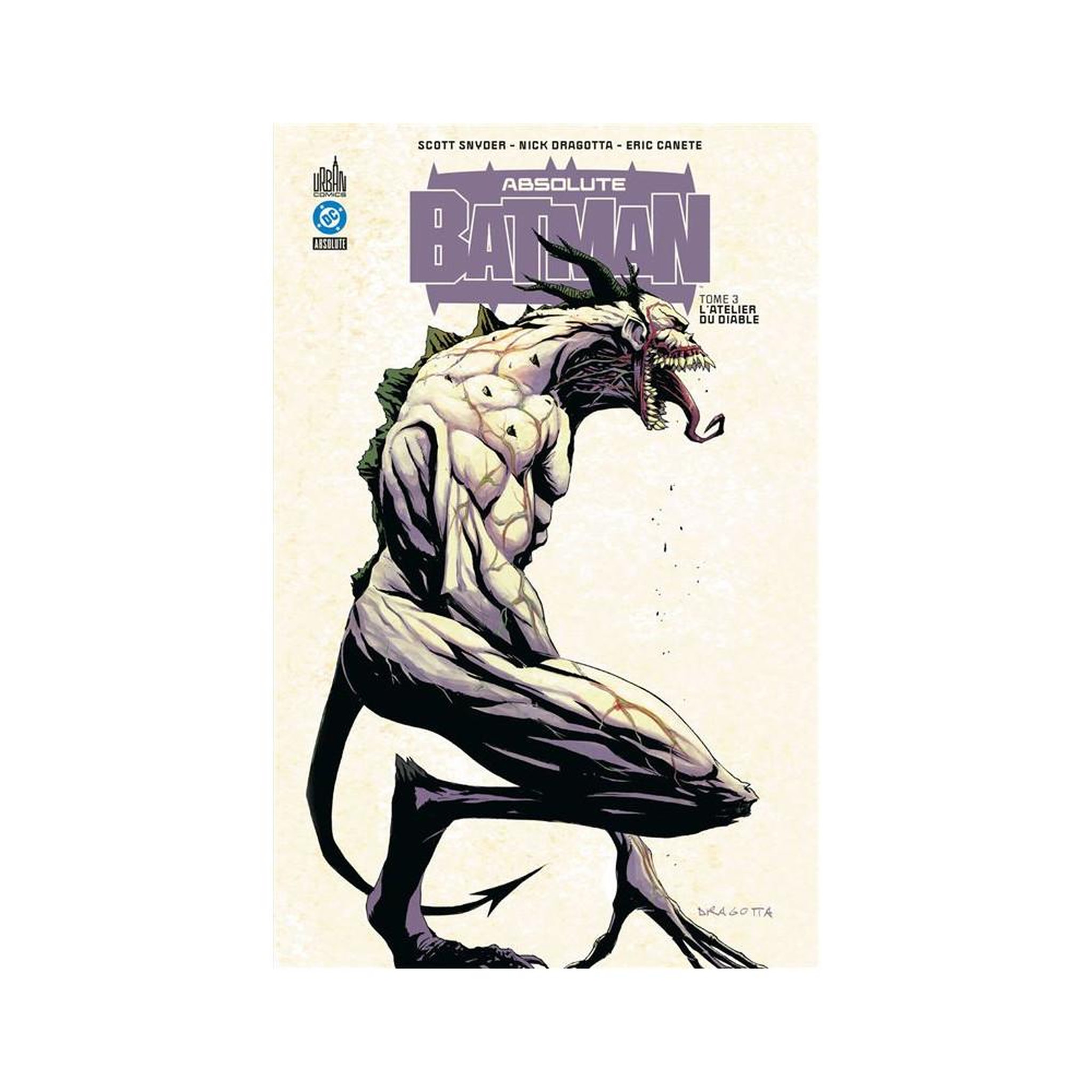 Absolute Batman Tome 3 : L'Atelier du Diable, grand format relié (graphic novel)
