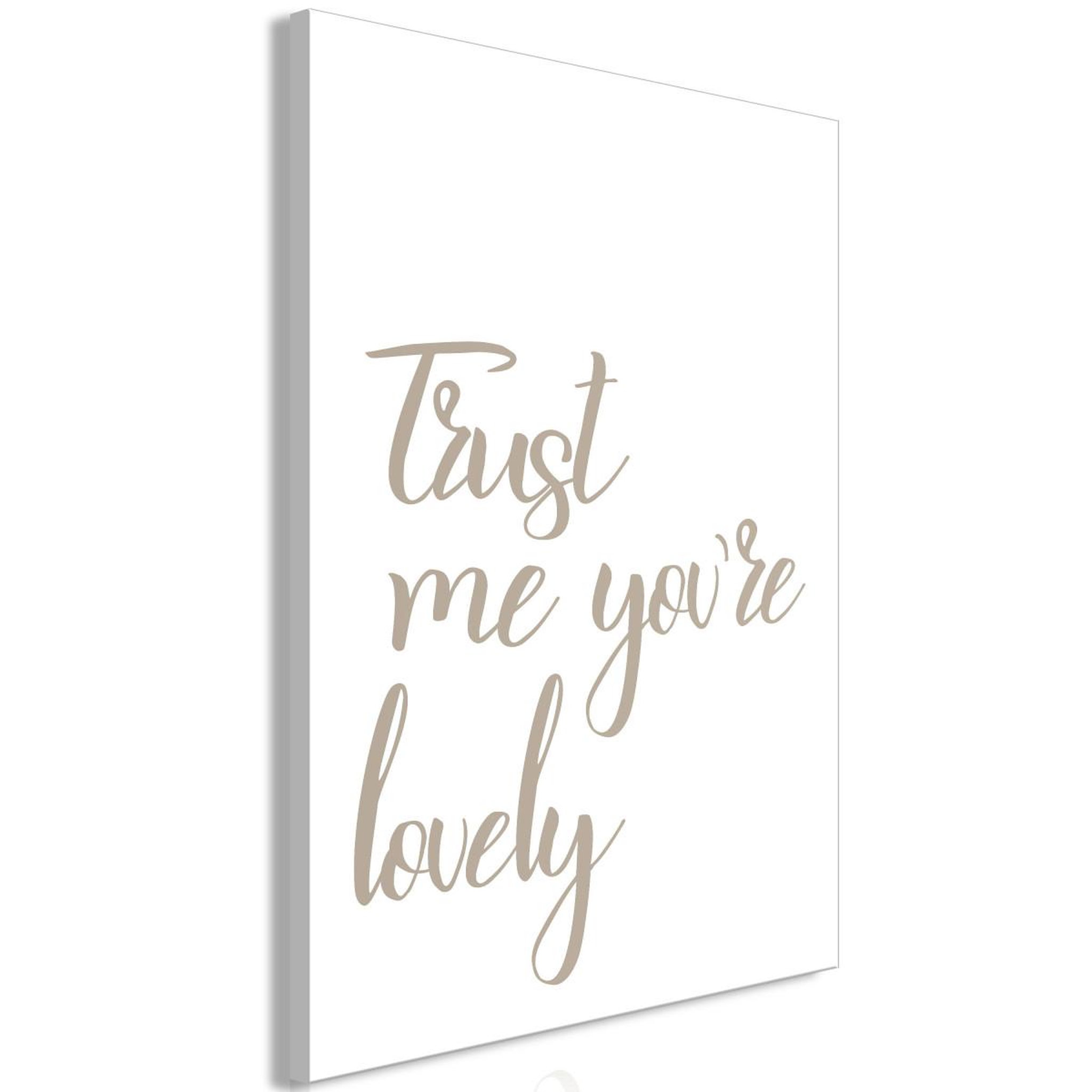 Paris Prix Tableau imprimé  trust me you're lovely. Coloris disponibles : Multicolore