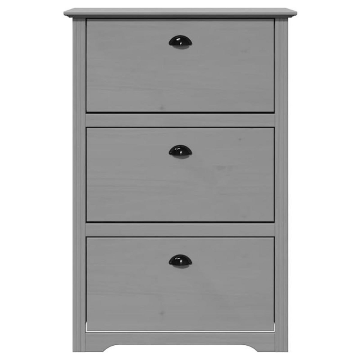 VIDAXL Étagère à chaussures BODO gris 80x35x118 cm