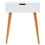 Voir la diapositive 3 : VIDAXL Coiffeuse avec miroir MDF 60 x 40 x 75 cm