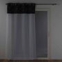 Voir la diapositive 4 : Paris Prix Rideau Voilage Phosphorescent  Moonlight  140x240cm Bleu
