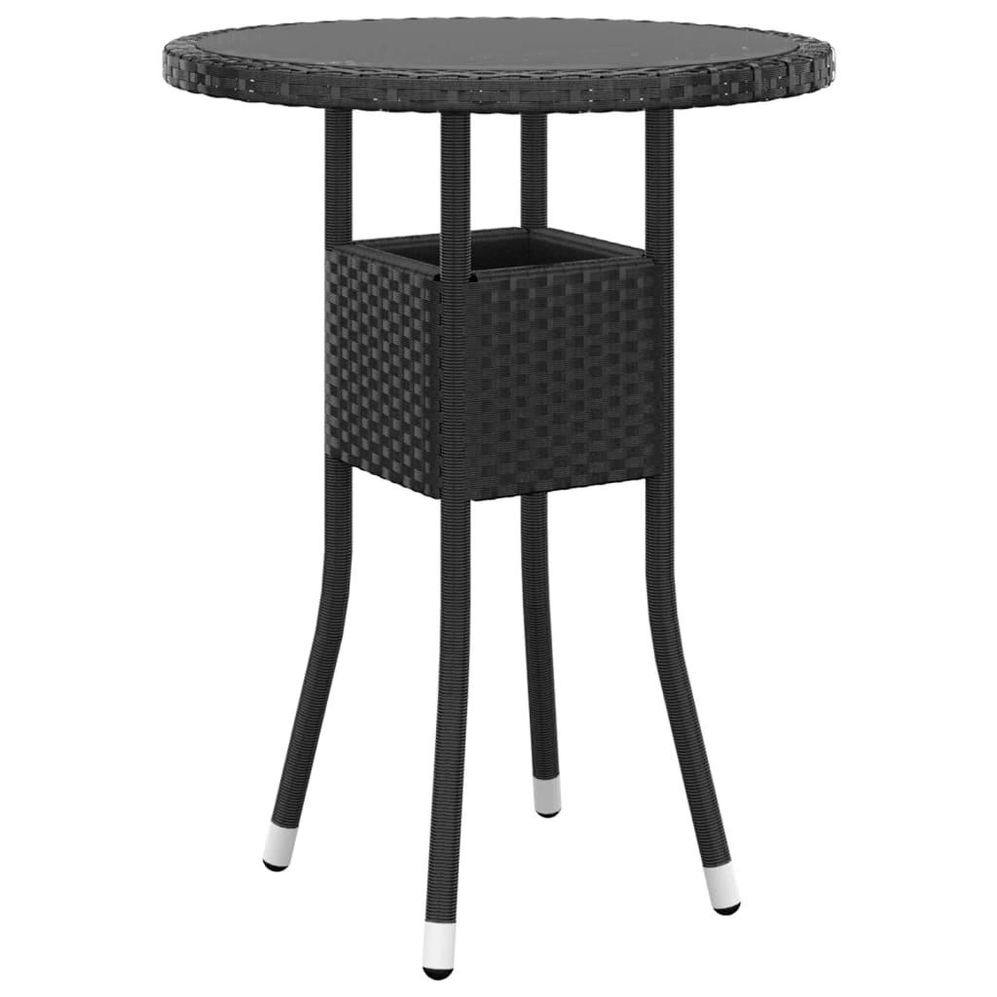 Voir la diapositive 5 : VIDAXL Salon de jardin 5 pcs Resine tressee Noir