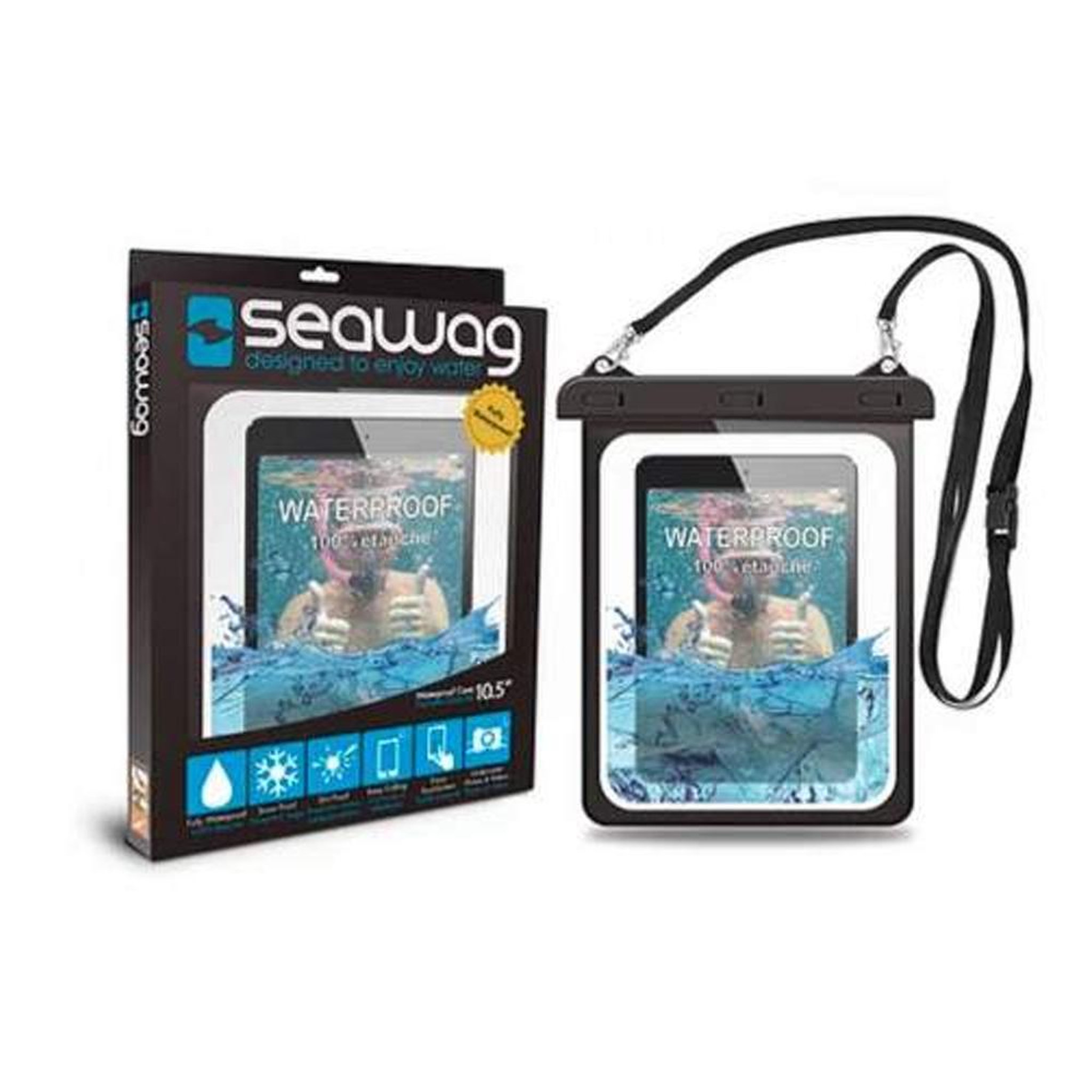 SEAWAG Pochette étanche universelle tablette Seawag noire – Modèle TABX. Coloris disponibles : Noir
