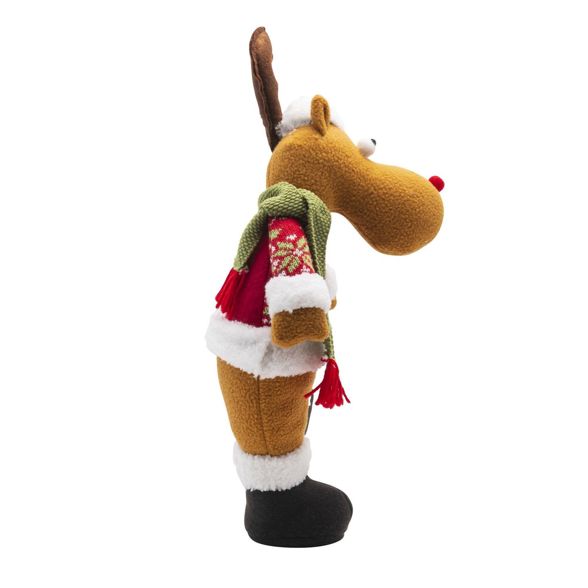 Voir la diapositive 2 : WERKAPRO Peluche décorative renne 50cm