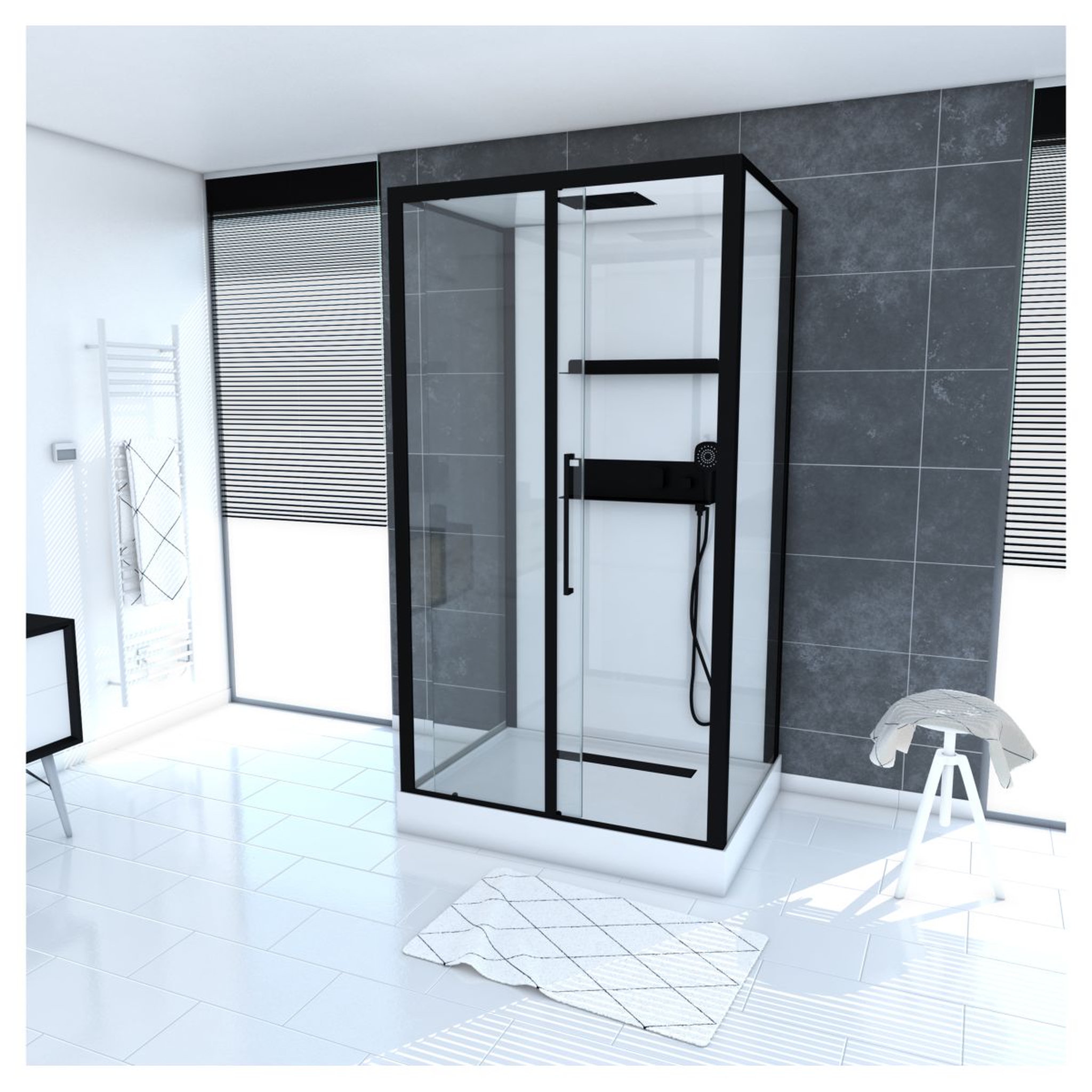 Voir la diapositive 1 : Aurlane Cabine de douche PHANTOM 3