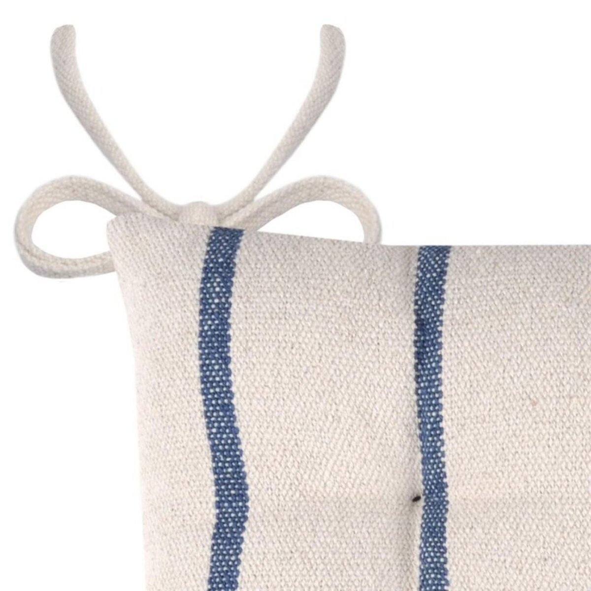 Lovely Casa Lot de 4 galettes de chaise 5 points 40x40 St Trop marine coton