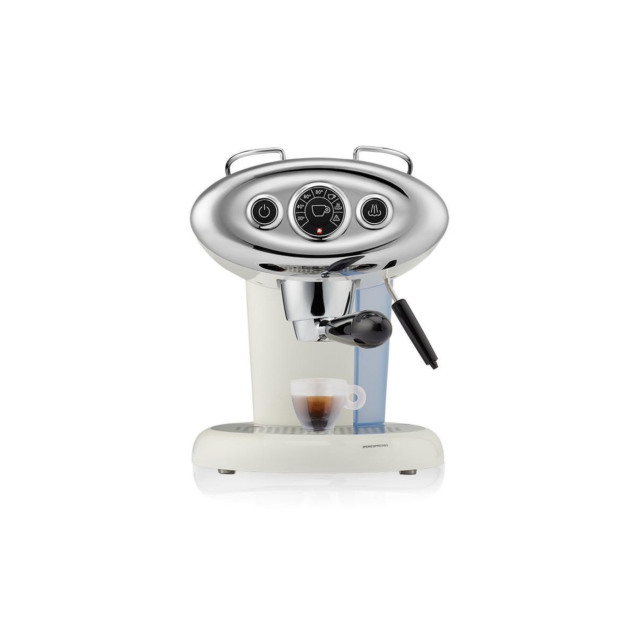 Illy Machine à café automatique illy 6607 avec distributeur de vapeur pour capsules 1,18 l blanc