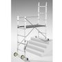 Voir la diapositive 2 : HAILO Echafaudage roulant d'escalier 3m en aluminium - HOBBYSTEP H3