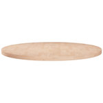VIDAXL Dessus de table rond Ø60x2,5 cm Bois de chene massif non traite