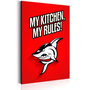 Voir la diapositive 1 : Paris Prix Tableau Imprimé  My Kitchen, My Rules!
