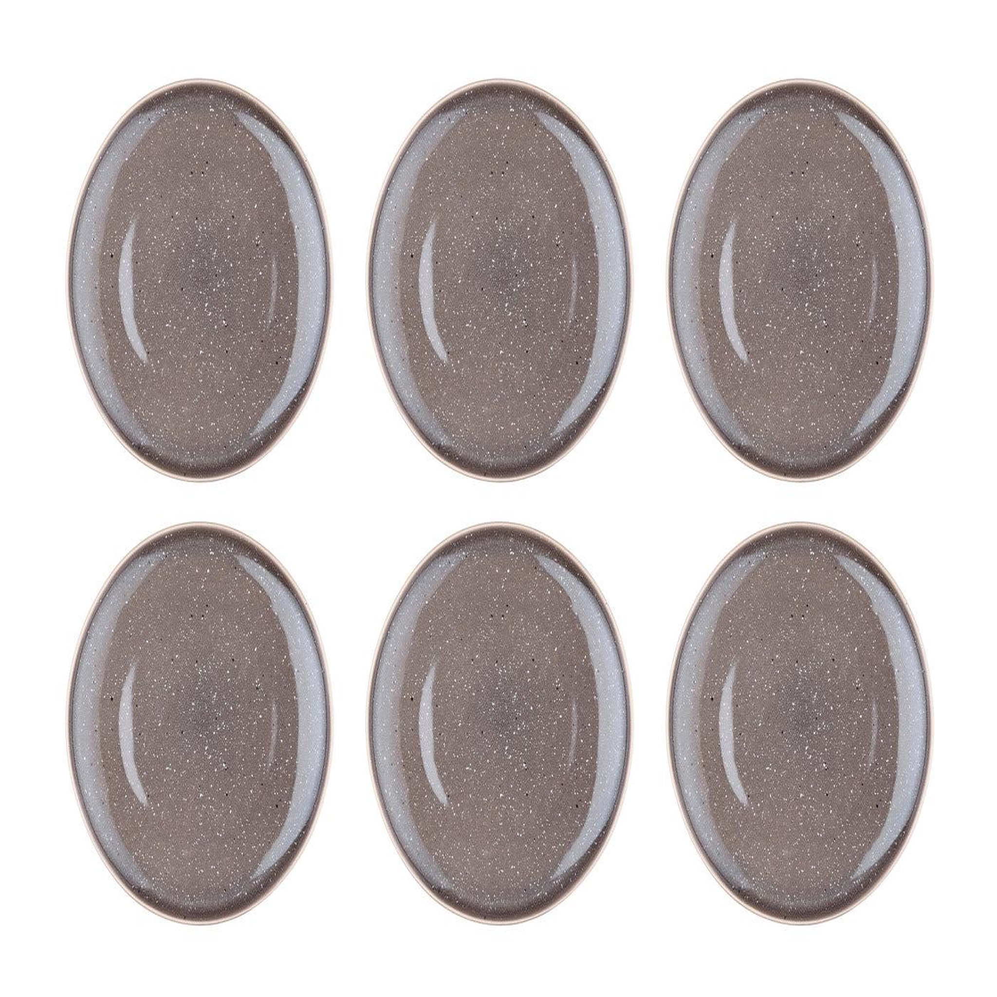 BJORN Assiette stellar ø27cm - 6 pièces - gris béton