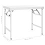 Voir la diapositive 6 : VIDAXL Table de travail pliable de cuisine 100x60x80 cm Inox
