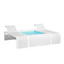 Voir la diapositive 4 : Piscine avec 2 transats intégrés 2,82 x 2,19 x 0,60m MARIPOSA