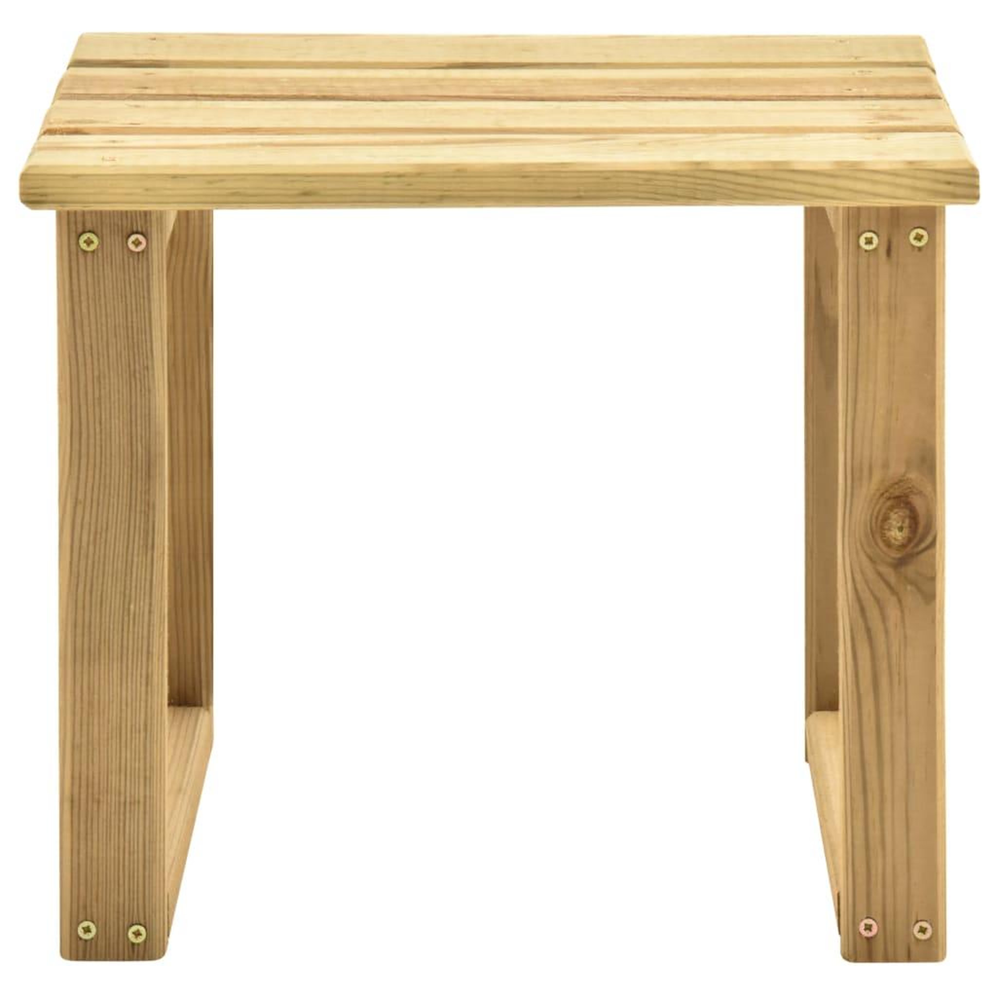 Voir la diapositive 2 : VIDAXL Table de transat 30x30x26 cm bois de pin impregne
