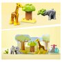 Voir la diapositive 6 : LEGO Duplo 10971 Animaux sauvages d'Afrique, Jouet sur le Safari pour Enfants de 2 Ans avec Figurines d'Éléphant et de Girafe, avec Tapis de Jeu