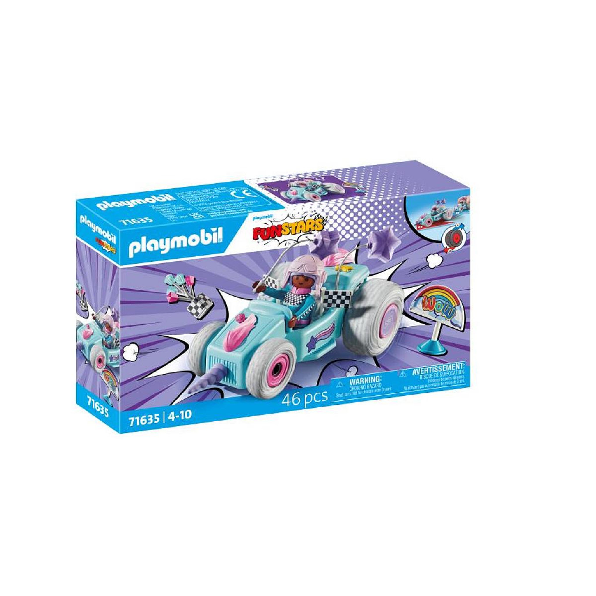 PLAYMOBIL J71635 Funstars jeune fille licorne et kart