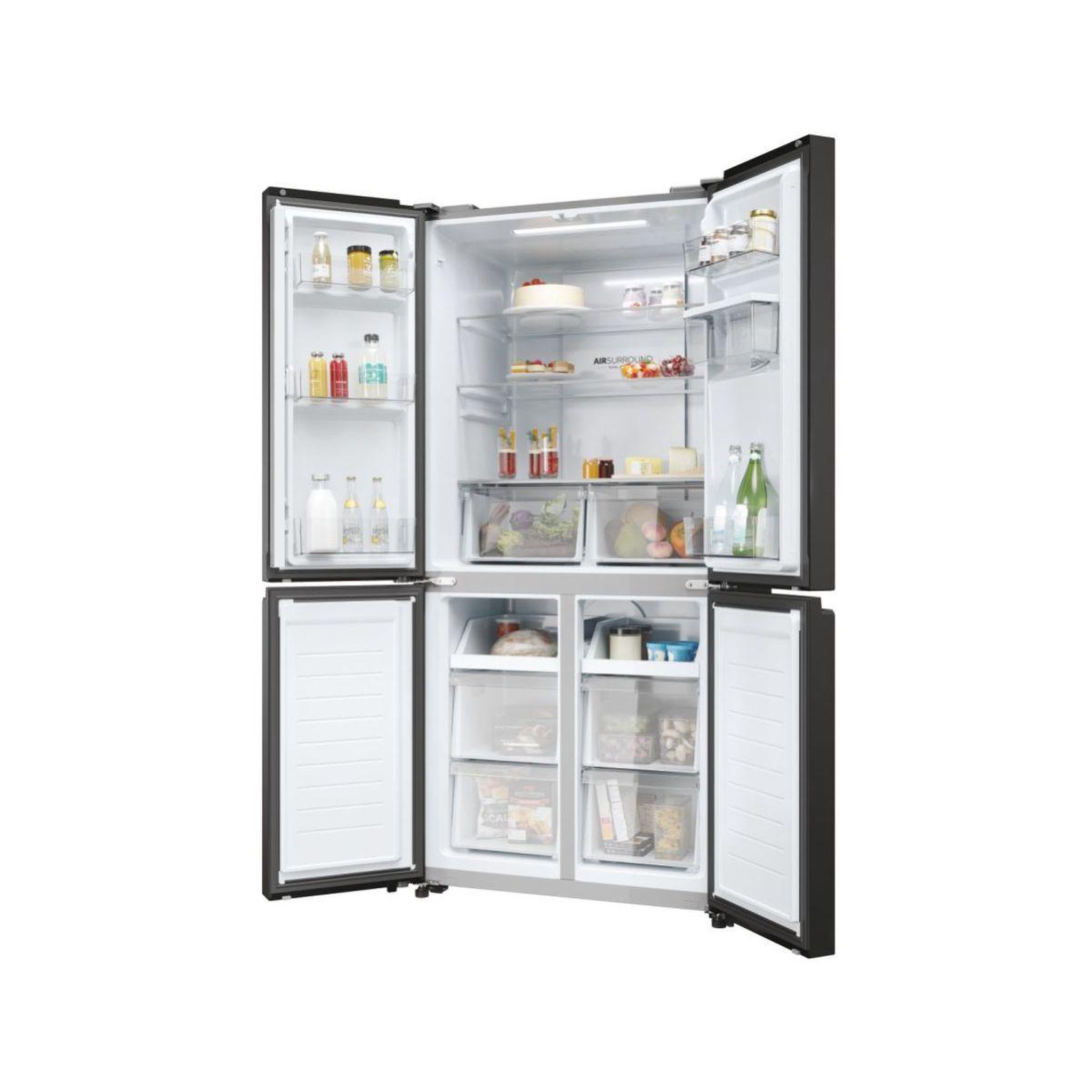 Voir la diapositive 5 : HAIER Réfrigérateur multi portes hcr3818ewpt