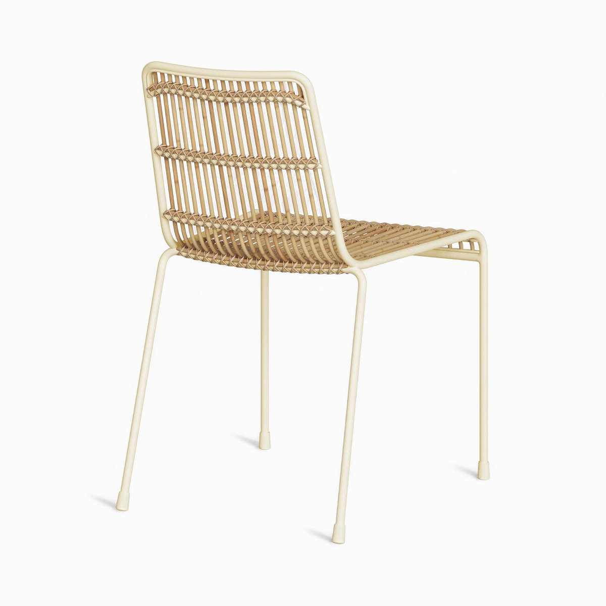 Rendez vous déco Lot de 2 chaises en rotin et structure en métal noir - Jouve