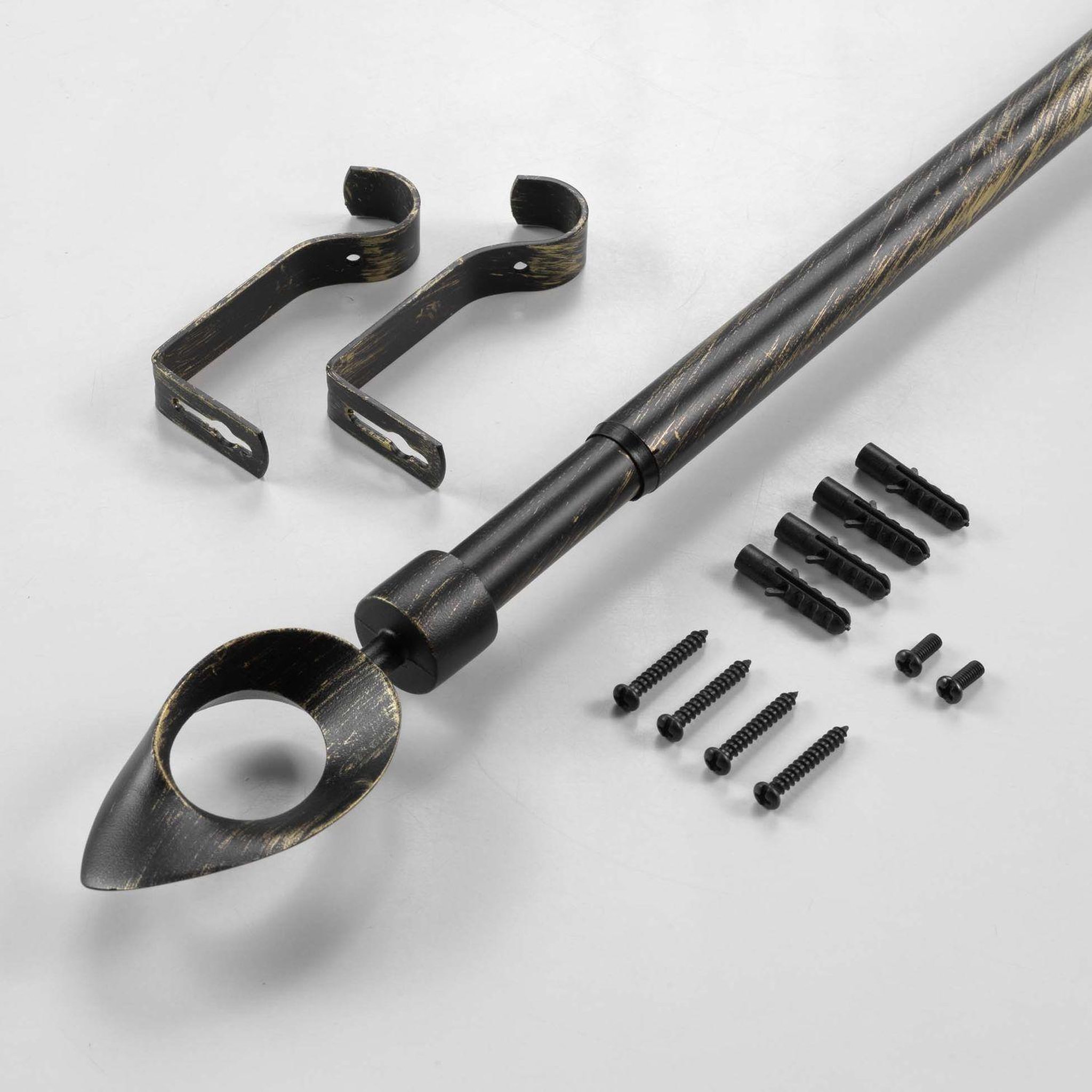 Voir la diapositive 3 : DOUCEUR D'INT�RIEUR Kit de tringle à rideaux extensible ovalon