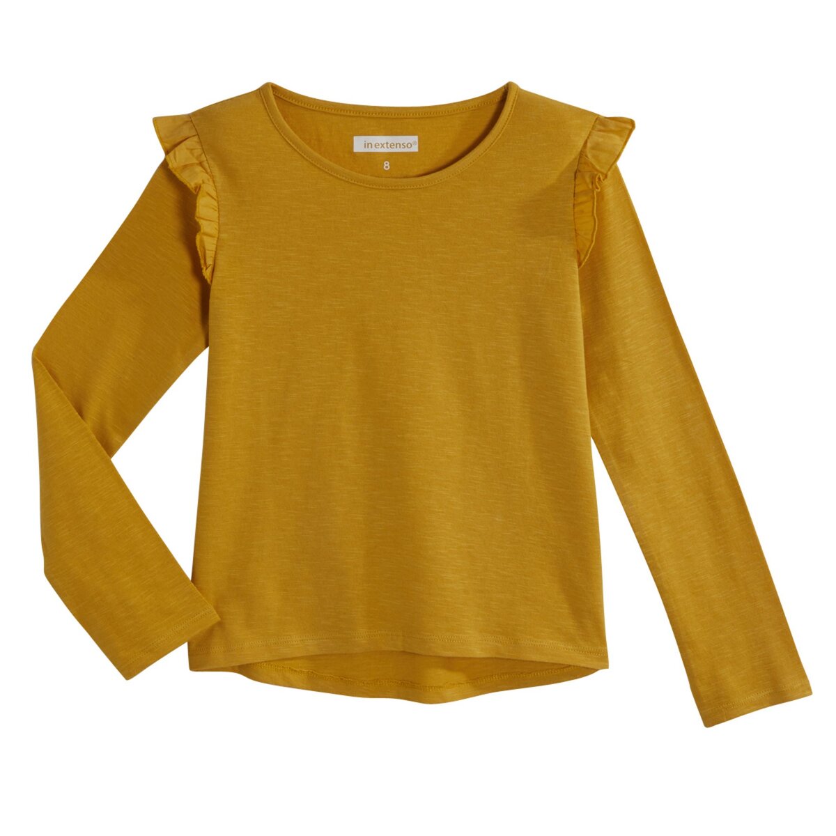 IN EXTENSO T-shirt manches longues avec volants fille