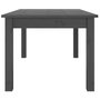 Voir la diapositive 4 : VIDAXL Table basse Gris 80x50x40 cm Bois massif de pin