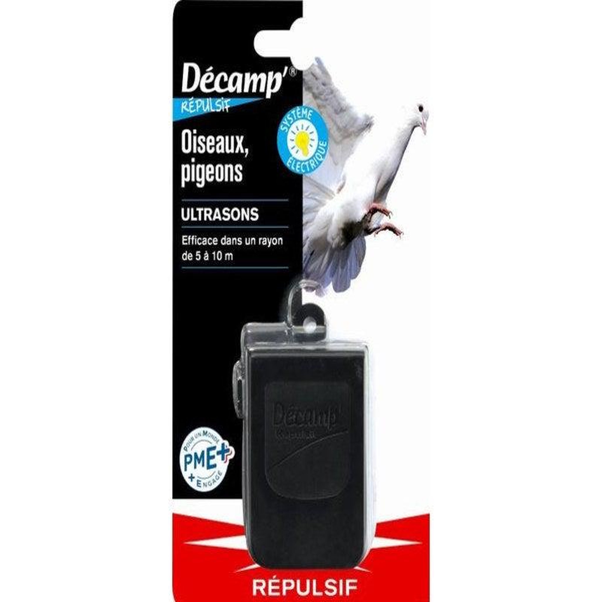 Decamp' Répulsif ultrasons anti-pigeons DECAMP'
