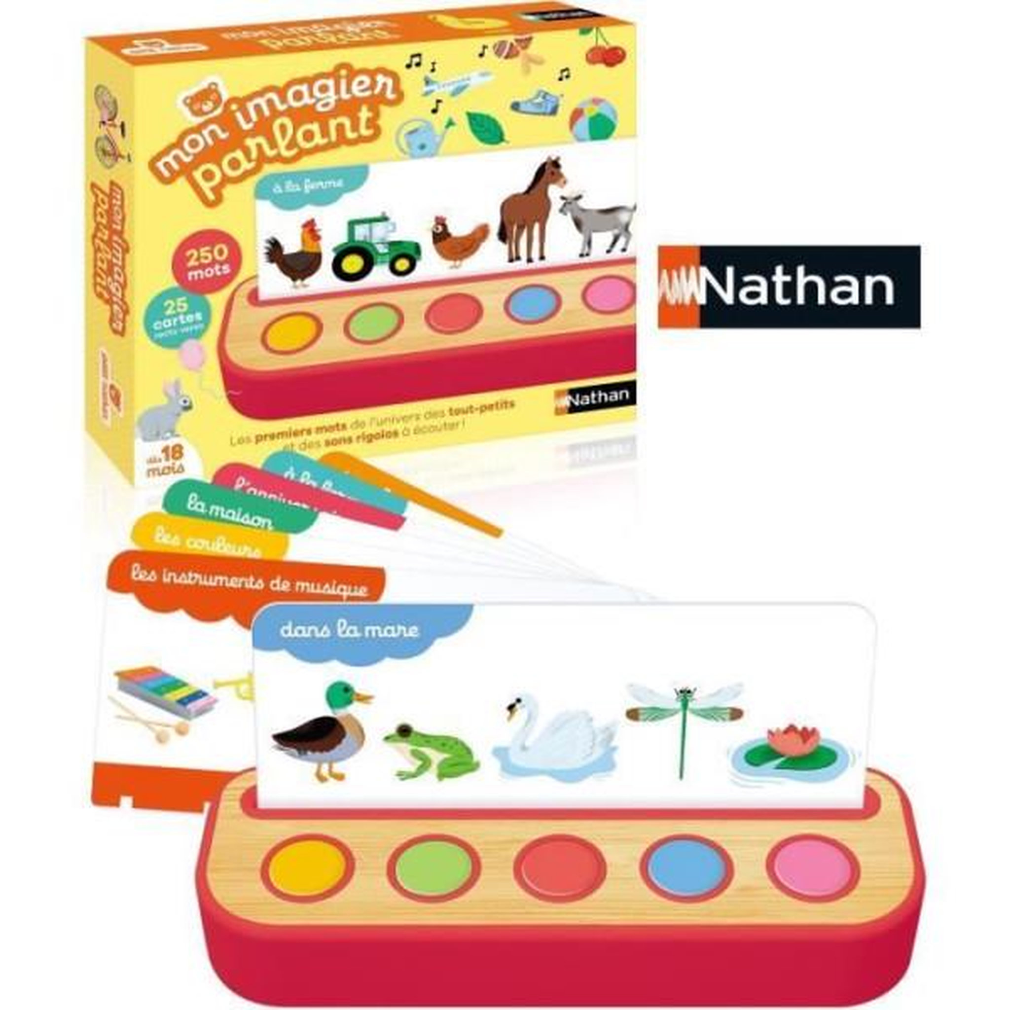 Voir la diapositive 2 : Nathan MON IMAGIER PARLANT - Jeu d'apprentissage - NATHAN