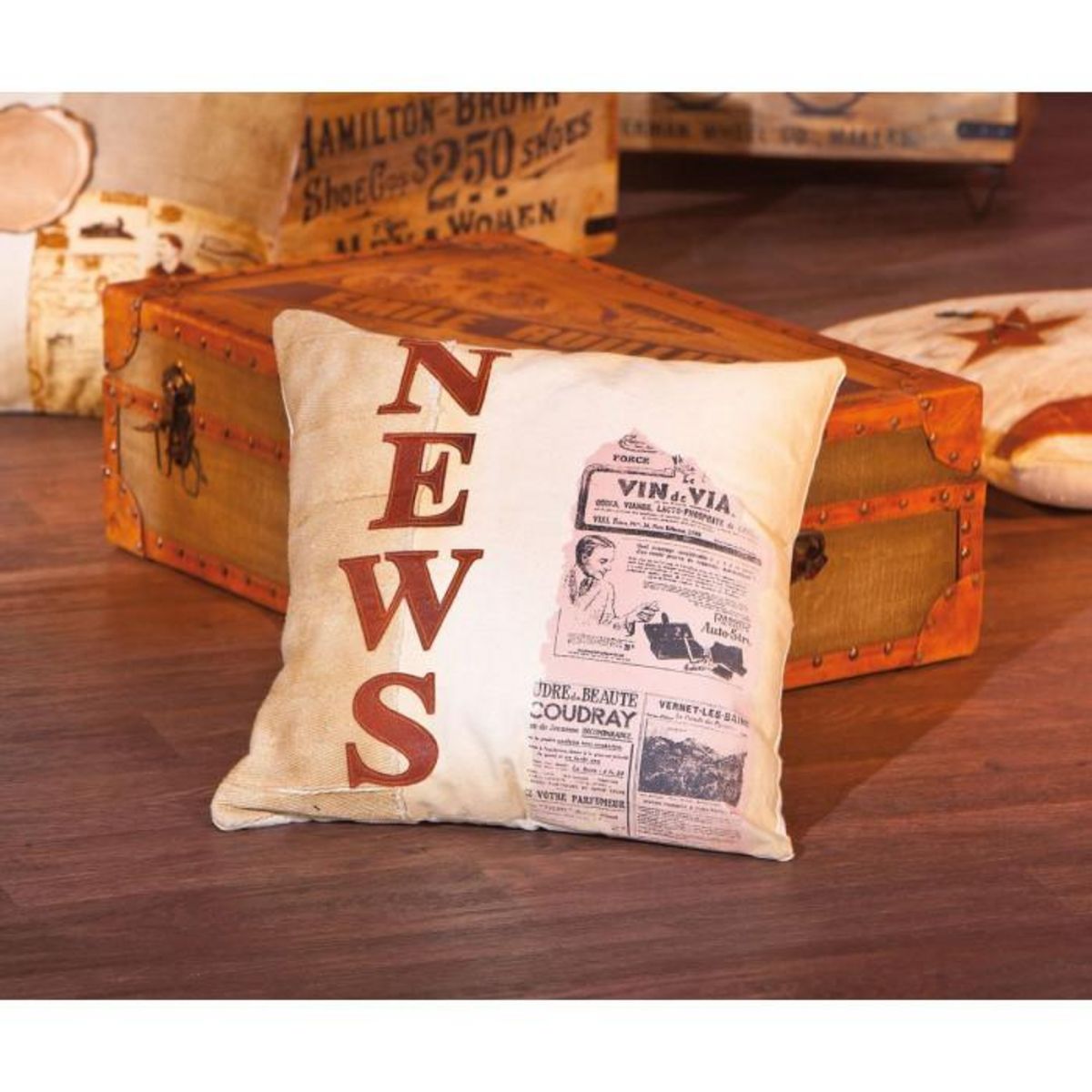 Paris Prix Coussin Déco Vintage  News  45x45cm Beige