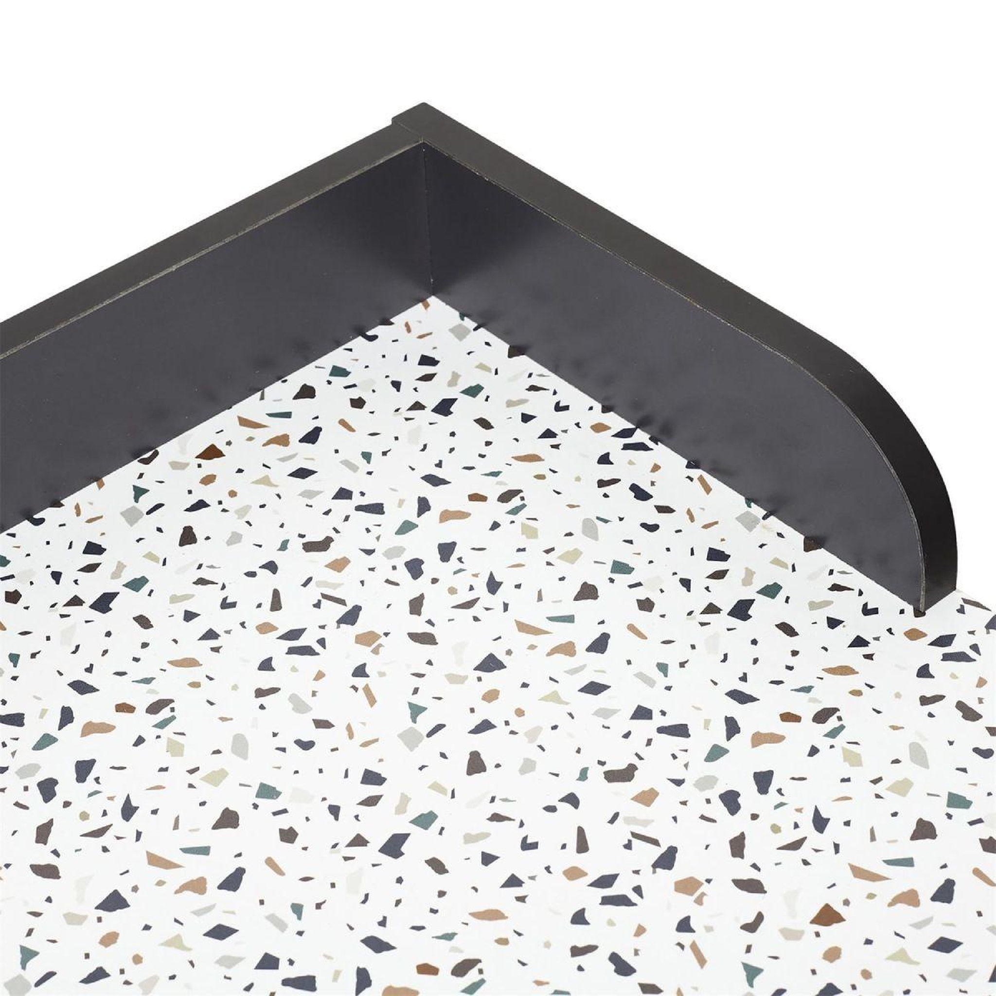 Voir la diapositive 3 : HOME DECO KIDS Bureau design effet  terrazzo  80cm blanc & gris