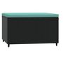 Voir la diapositive 5 : VIDAXL Repose-pied de jardin avec coussin noir resine tressee