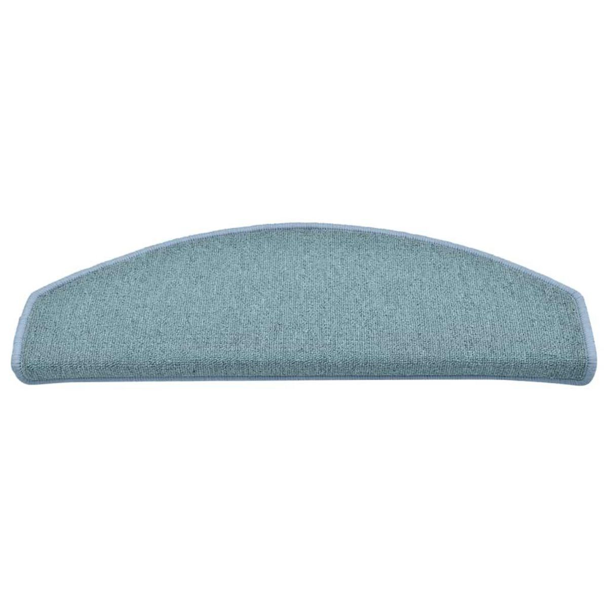 VIDAXL Tapis d'escalier 30 pcs bleu 65x24x4 cm