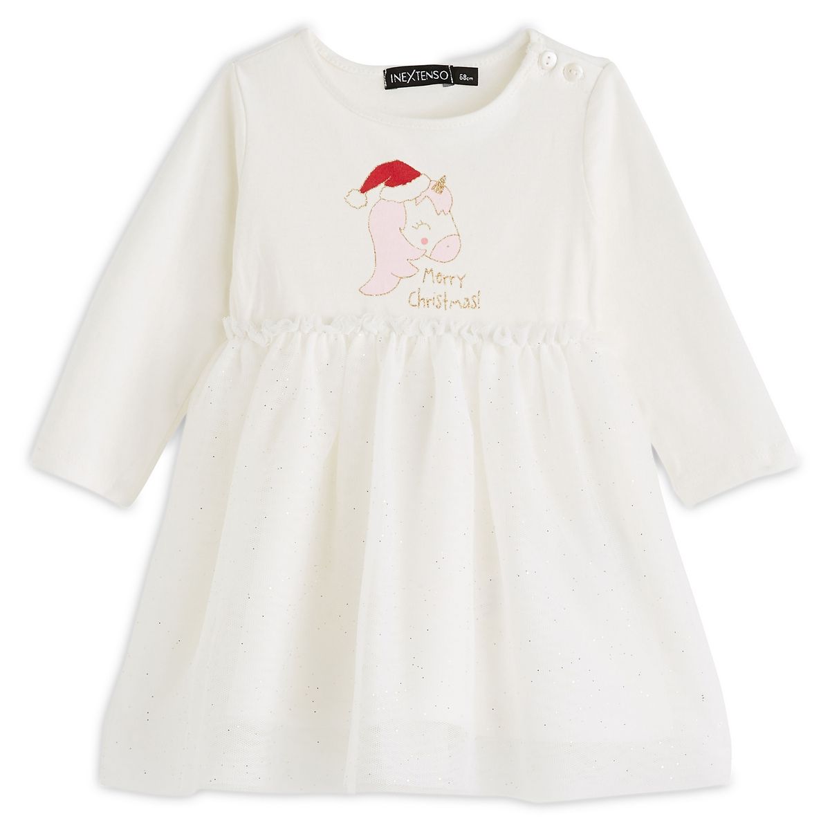 INEXTENSO Robe tulle licorne de noël bébé fille