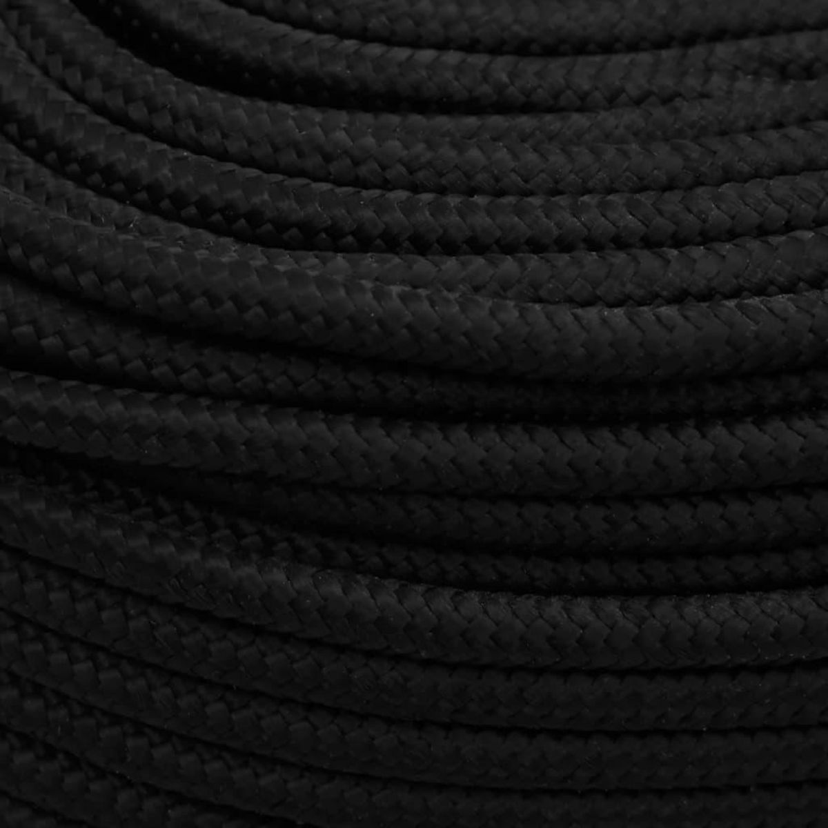 VIDAXL Corde de travail Noir 6 mm 25 m Polyester