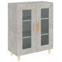 Voir la diapositive 2 : VIDAXL Buffet gris beton 69,5x34x90 cm bois d'ingenierie