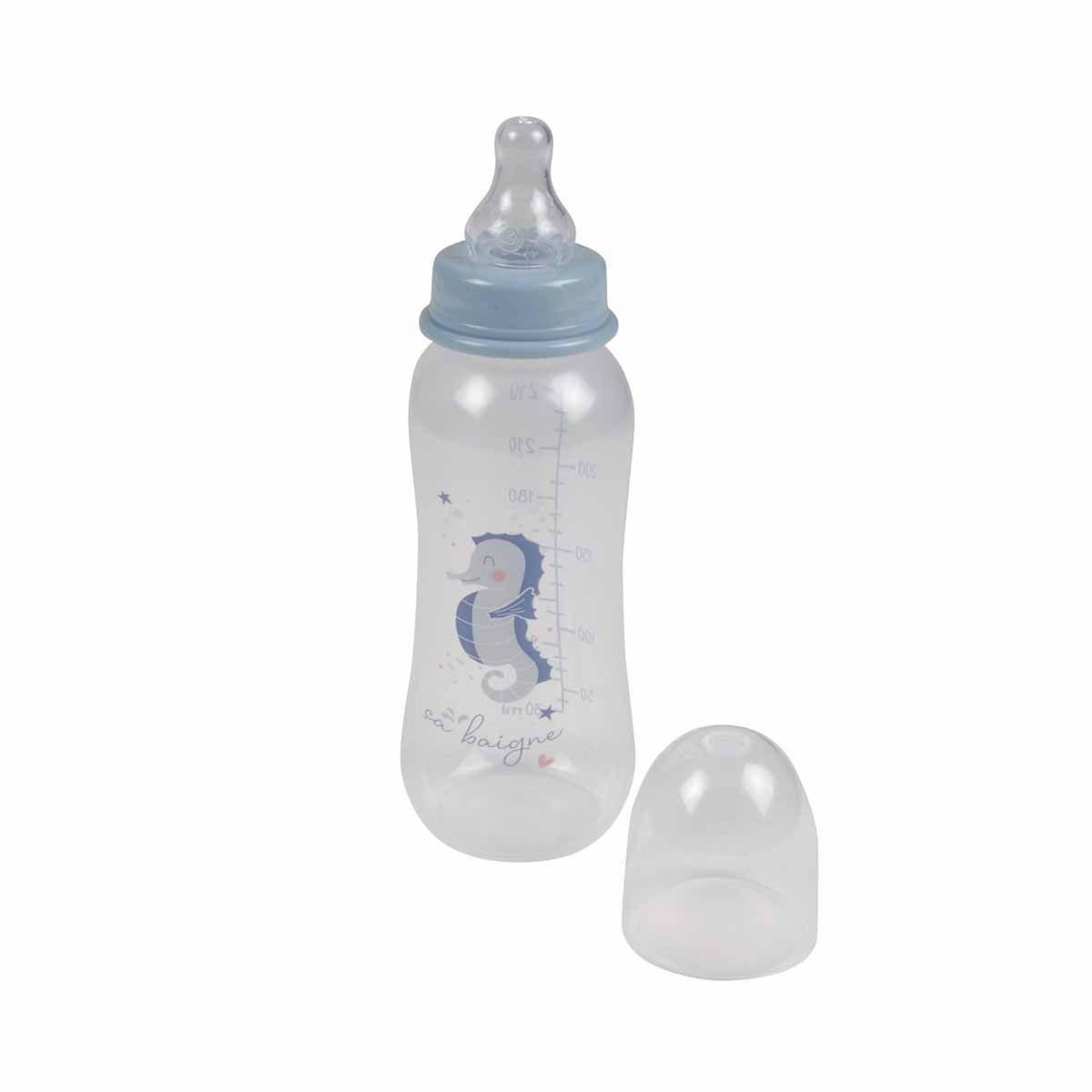 Paris Prix Biberon Col Étroit  Hippocampe Océan  250ml Bleu