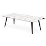 Voir la diapositive 4 : Paris Prix Table Basse 2 Covers  Texture  120cm Noir