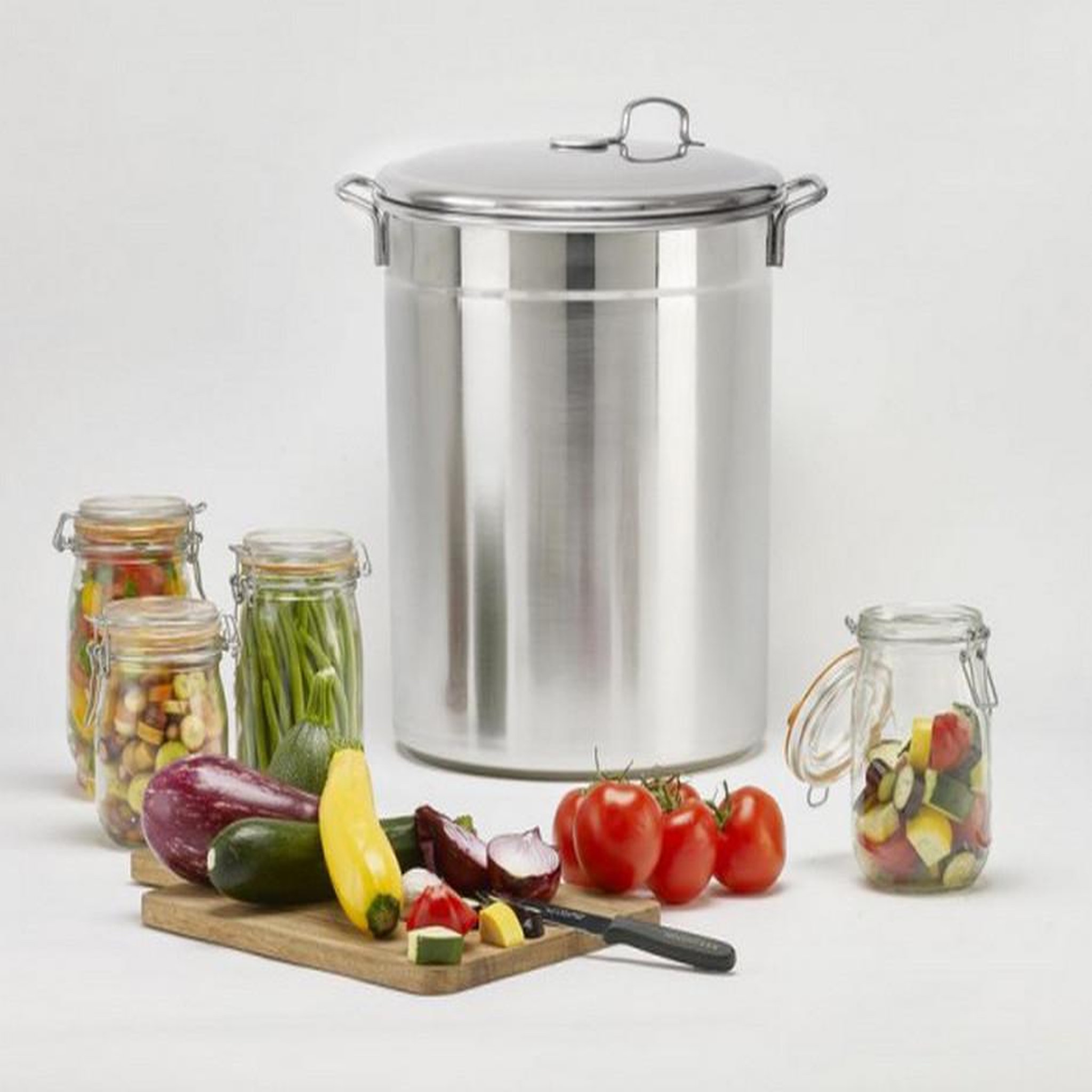 Voir la diapositive 2 : Guillouard Stérilisateur de bocaux en inox 37l tous feux sauf induction - 011510